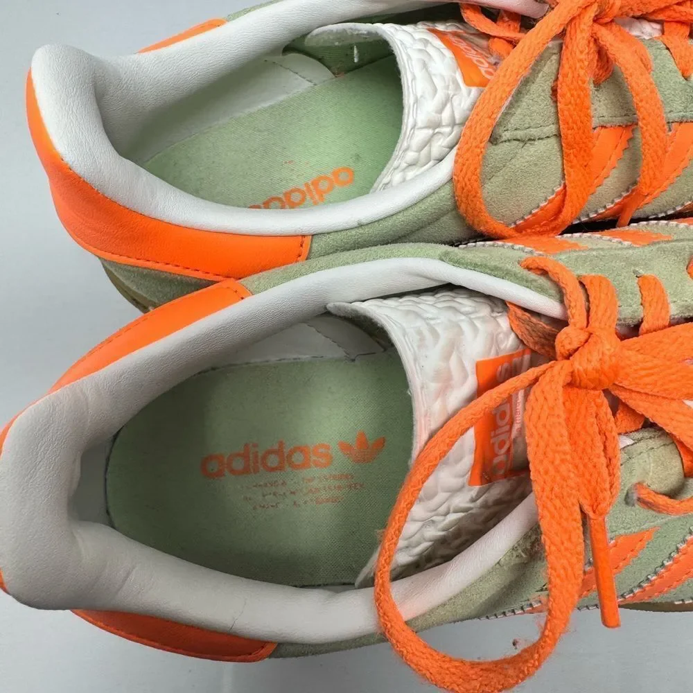 Adidas Originals GAZELLE BOLD IH7495 Sneakers Green Orange Women’s 7.5